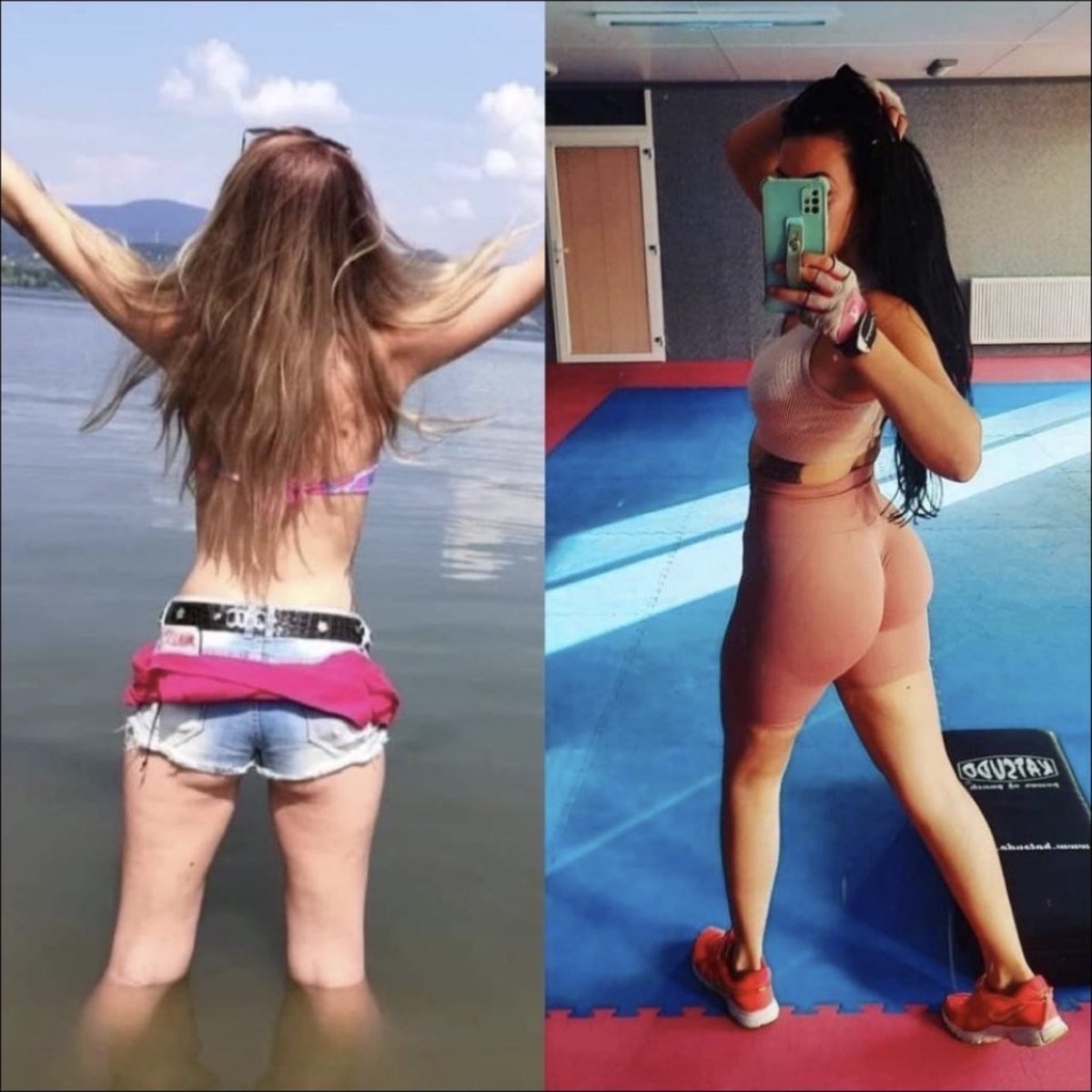 Premena Laury — porovnanie pred a po