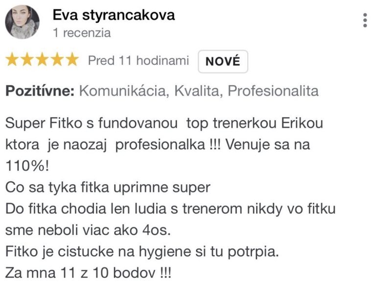 Recenzia klienta