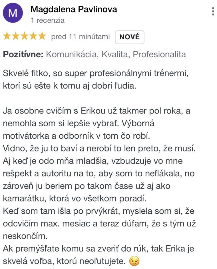 Recenzia klienta
