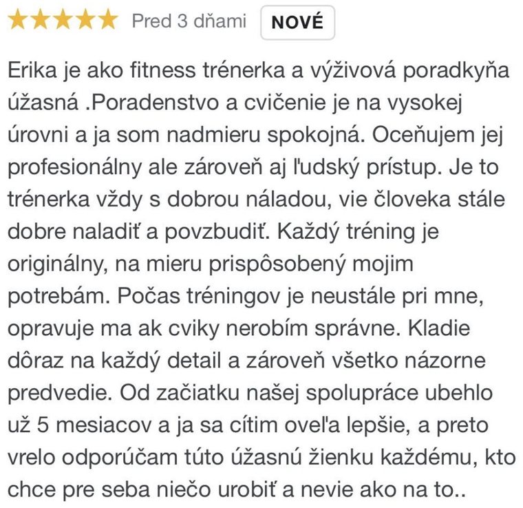 Recenzia klienta