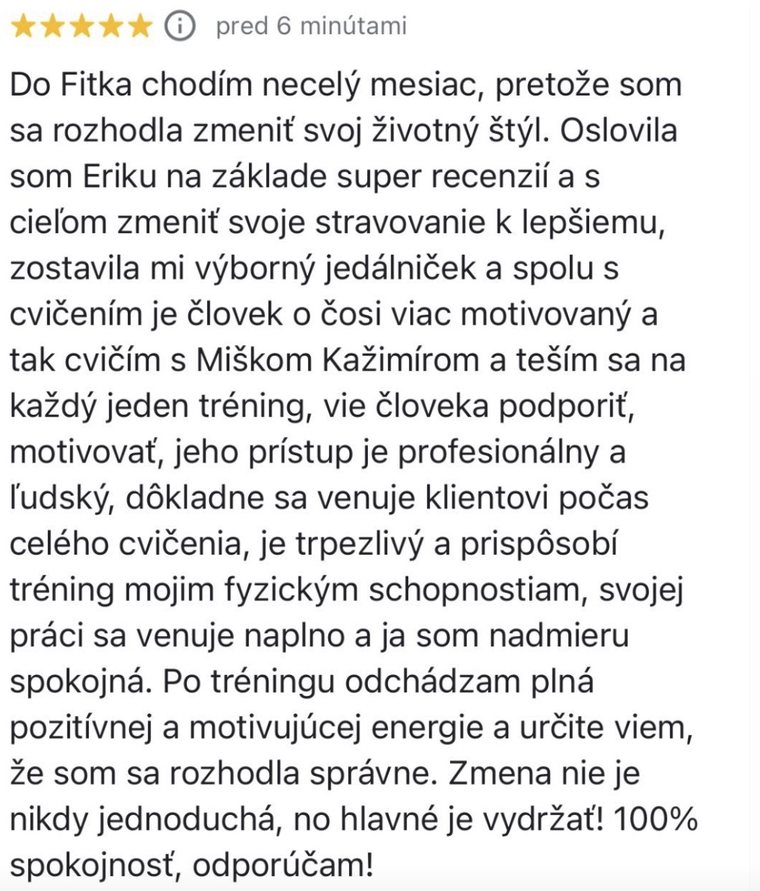 Recenzia klienta