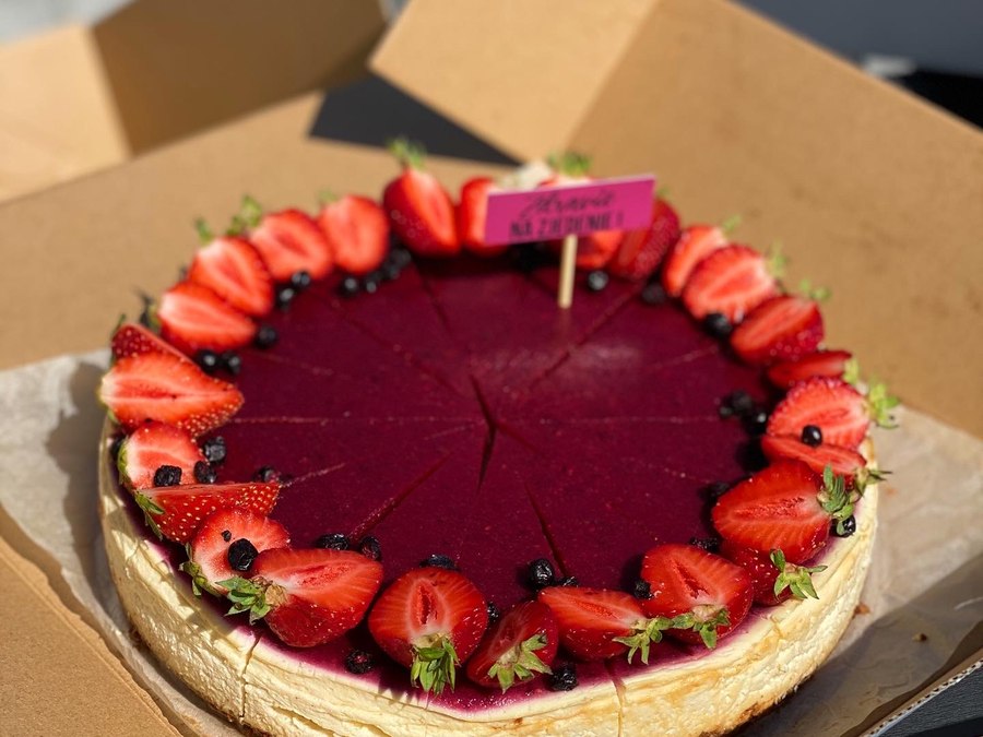 Cheesecake s jahodami