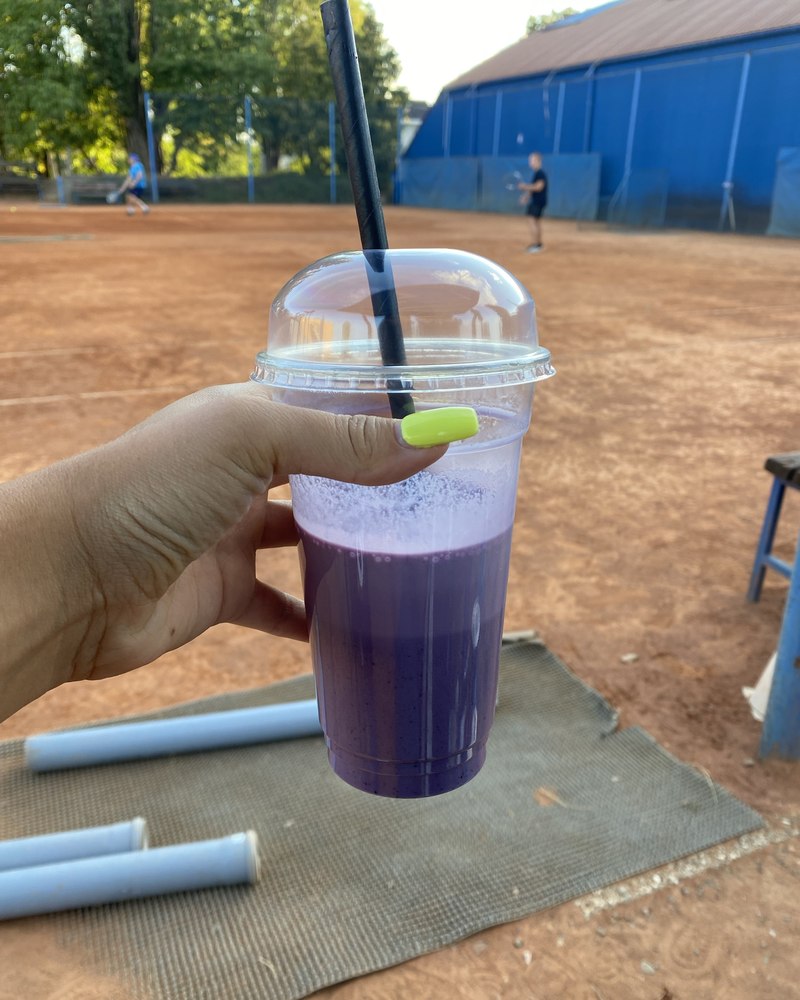 Fialové fit smoothie